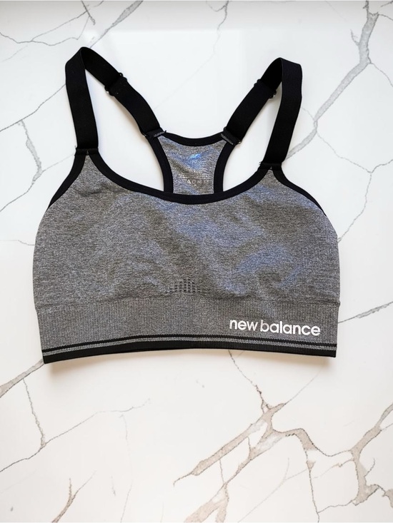 New Balance Other - New Balance Grey and Black Racerback Sports Bra